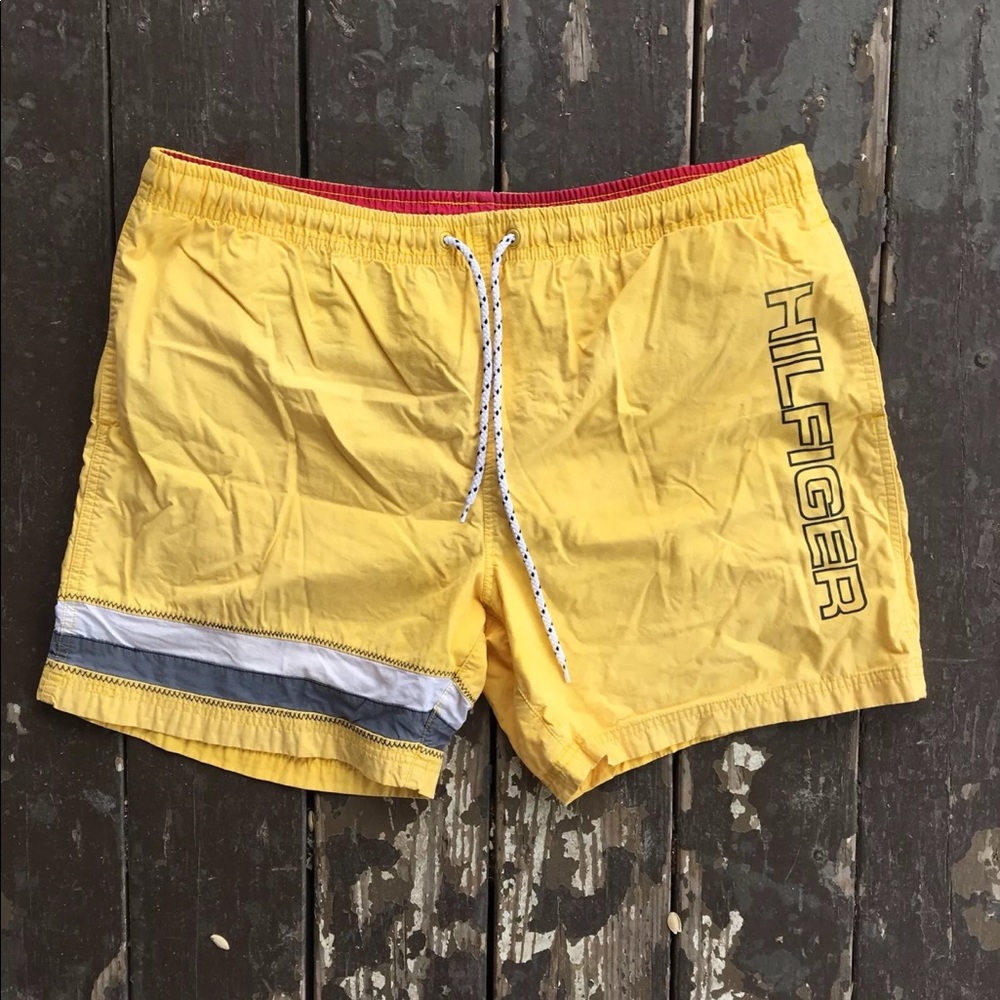 Vintage Tommy Hilfiger Spellout swim trunks